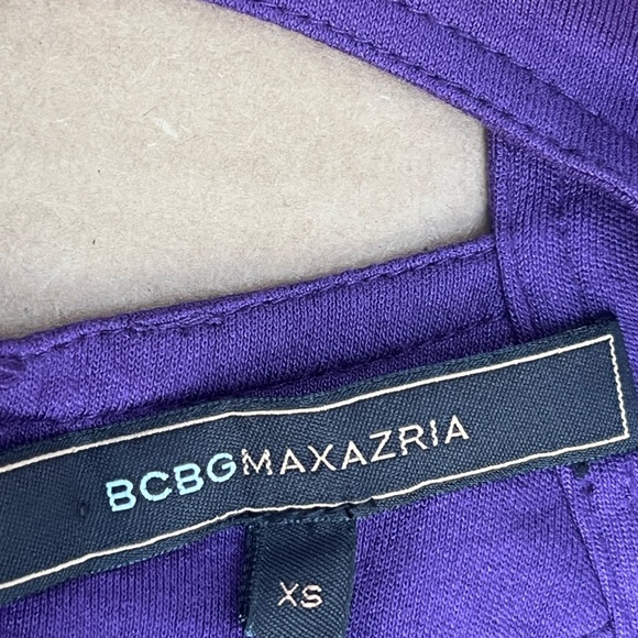 ⭐️ Bogo⭐️🦋 New Bcbg Max Sz XS purple bubble arm  A line dress - Picture 11 of 14